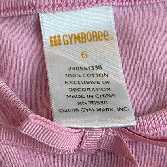 Gymboree Pink Dress Size 6 Poodle Eiffel Tower Girls Clothing Spots - Picture 5 of 7